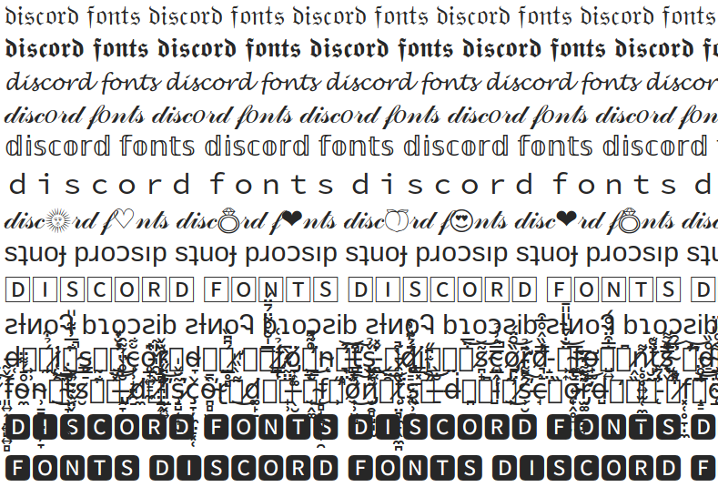 Discord Fonts Generator