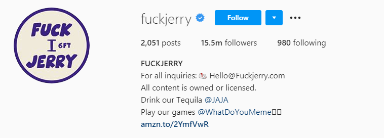 Fuckjerry Instagram account