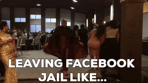 Facebook jail gif meme 