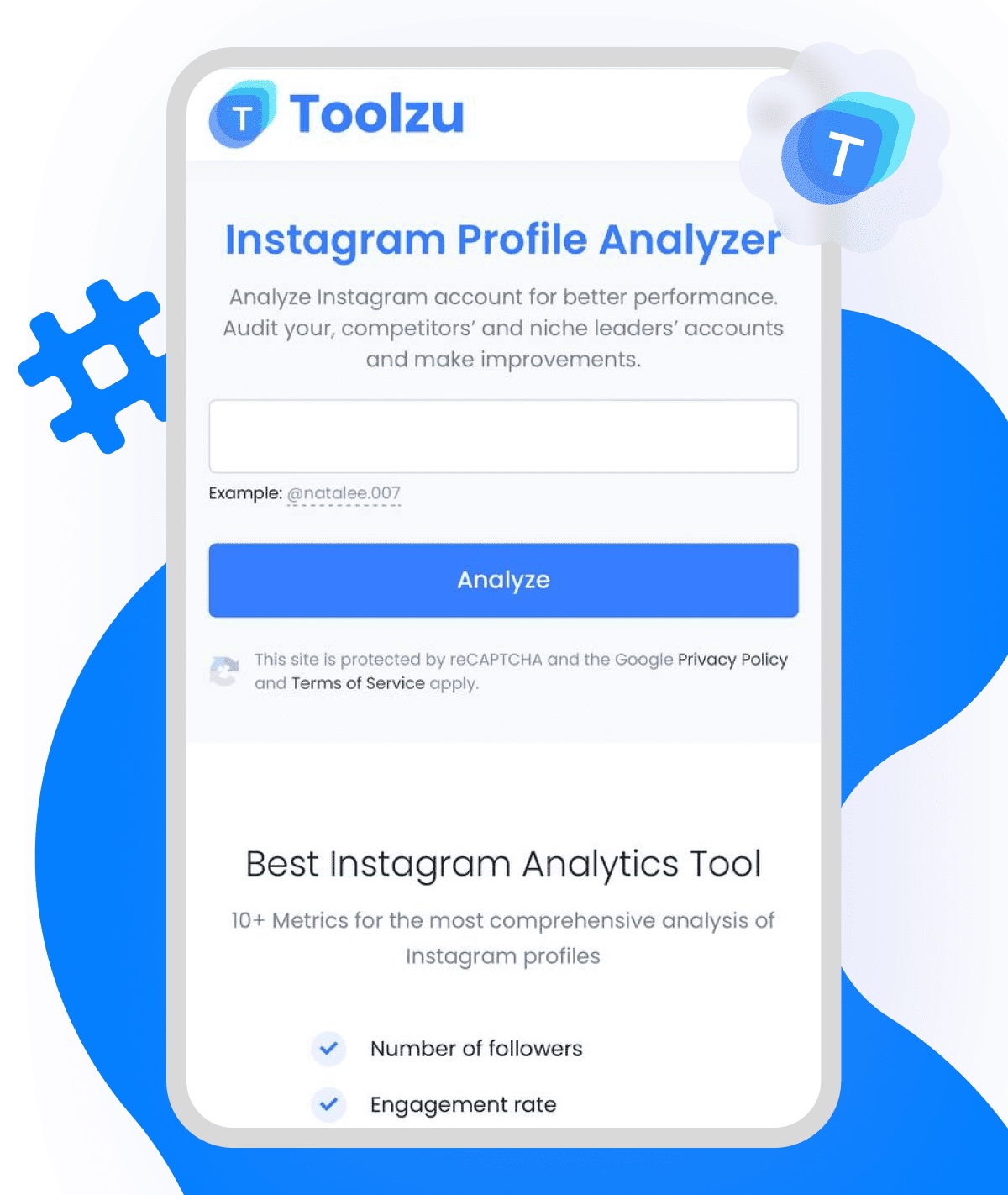 Instagram Profile Analyzer by Toolzu