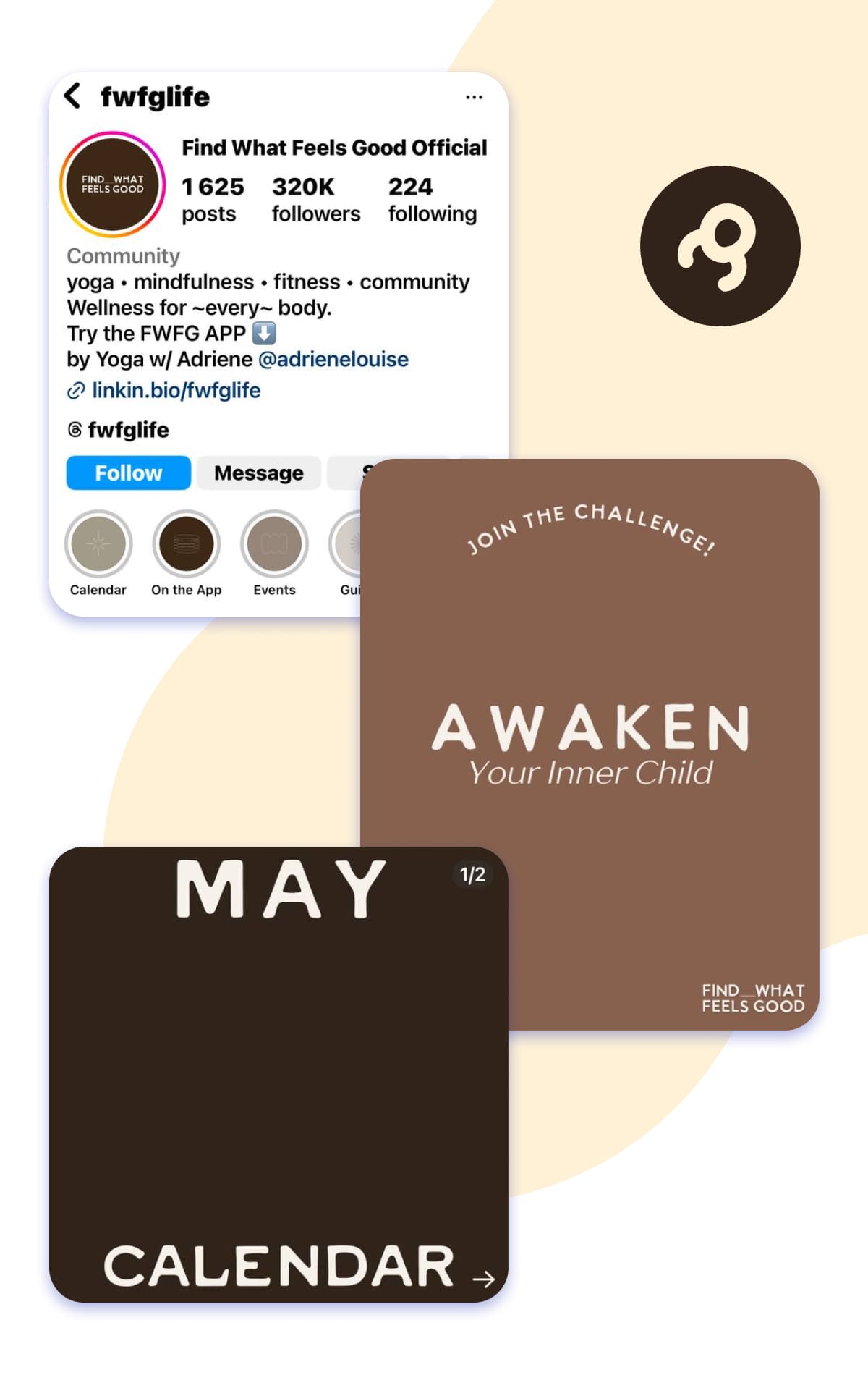 yoga IG account colors