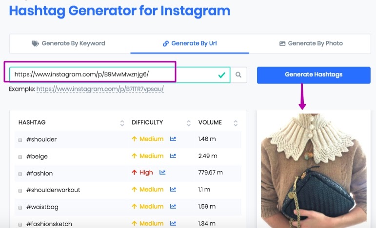 hashtag generator for instagram