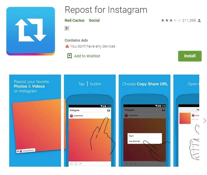 how to repost someone's video on Instagram