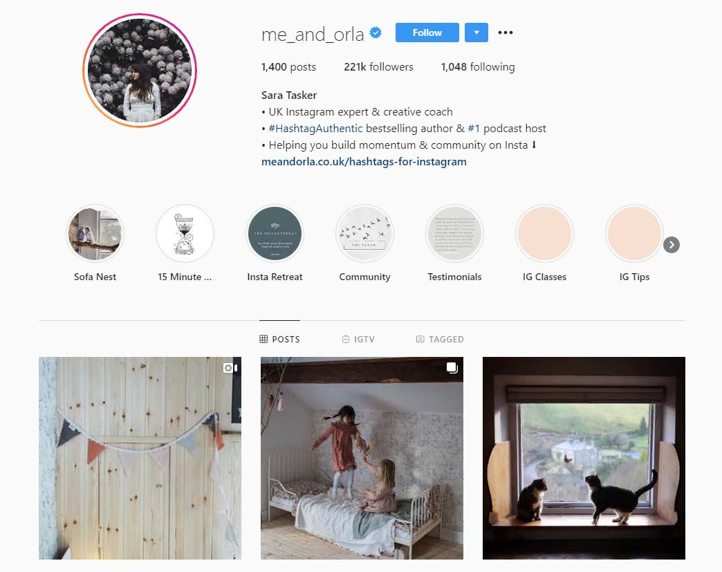 me_and_orla Instagram account screenshot